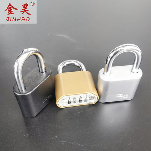 金昊密码插销锁四位密码锁HD02防盗门栓门扣木门窗插大号密码锁