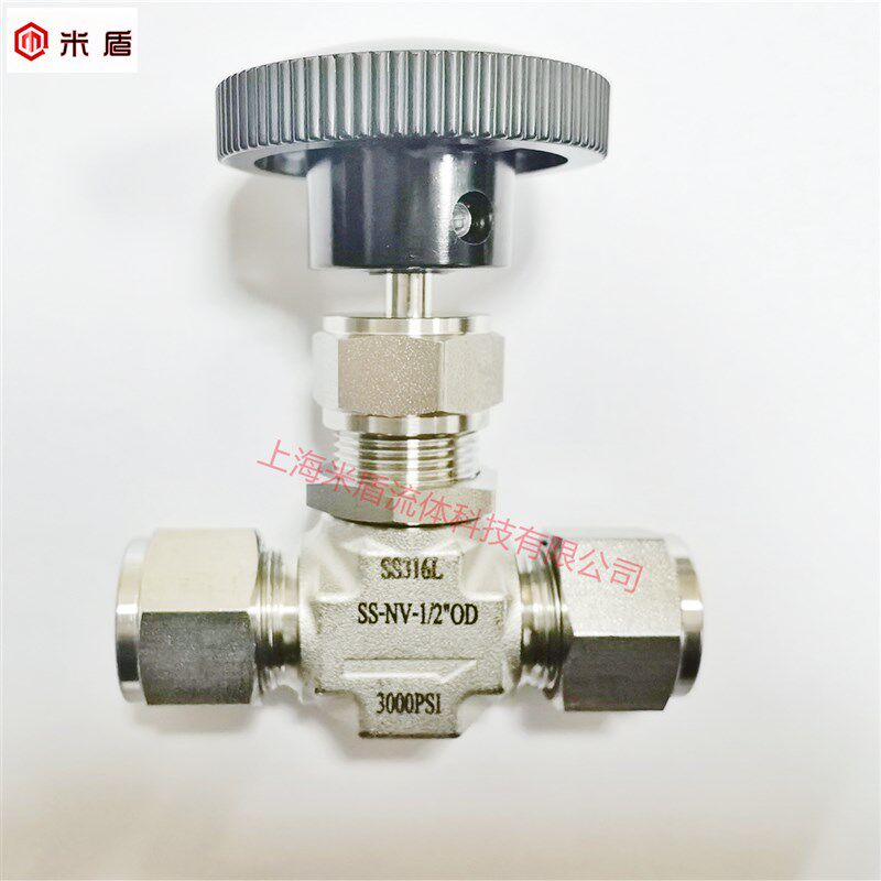 316L不锈钢卡套针型阀截止阀 卡套直通针阀 1/2 12.7mm 含税