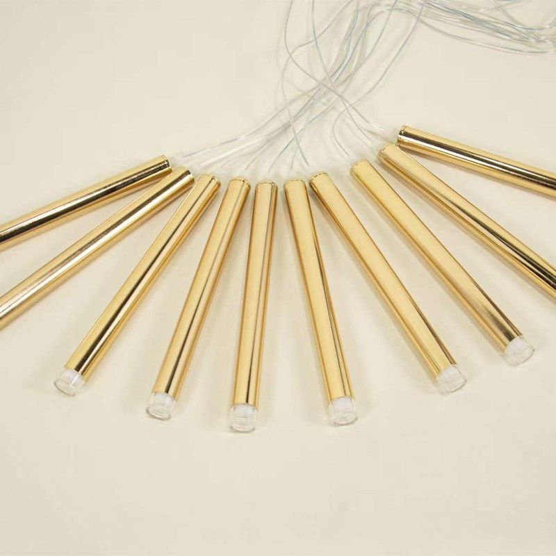 婚礼吊灯奥斯卡金色火柴灯水晶发光路引摆件蜡烛火苗吊灯宴会道具