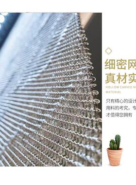 属网水幕帘金流水瀑室布QYR造景内水幕墙酒装饰不锈钢店网水幕屏