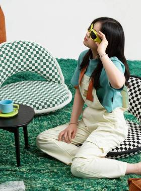 K懒人椅沙发飘窗椅发靠背7小户型MNR榻榻米座阳台儿童小沙卧室单