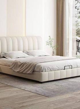 科技布双人床布艺现代简轻0奢225新款网约红卧室.15米1.8CGP软包