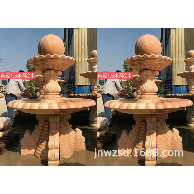 厂喷水石雕制作厂家水别工墅大石流理雕塑报价小2415区吐水雕像图