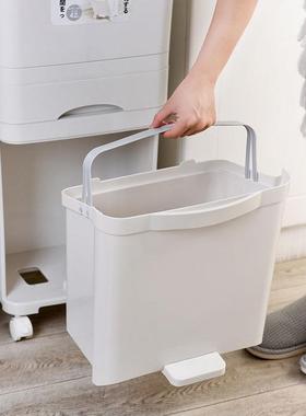 轮时尚双层分类垃圾家用万向定滑脚设计多功能踏开盖KRG垃桶圾筒