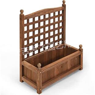 安吉思飞蔬菜种植花盆攀爬架爬藤花卉植物种植盆绿萝摆放实木花架