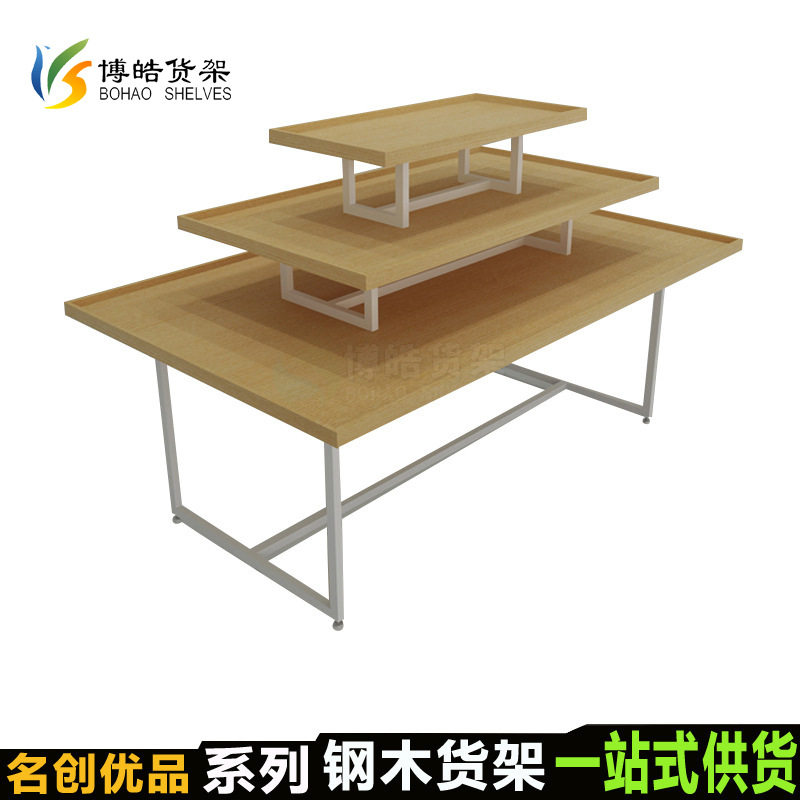 饰品展示架精品店展示台精品钢木货架玩具饰品展示架货架工厂批