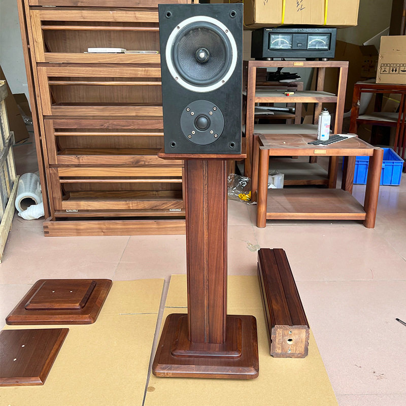 胡桃木音箱脚架避震HiFi环绕