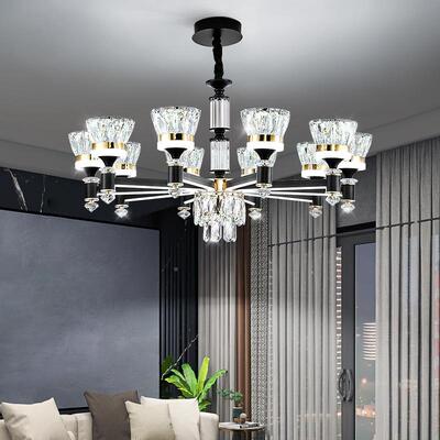 用4890客厅水吊灯晶现代轻大气主灯奢豪华现代简约大厅家灯臂发光