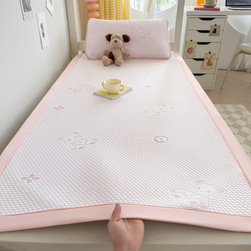 夏天2025新款凉豆豆冰丝凉席儿童学生宿舍单人住校专用0.9m米夏季