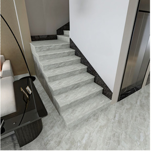 大理石楼梯踏步踏步砖人造地砖石材470x1000 楼梯踏步瓷砖一体式