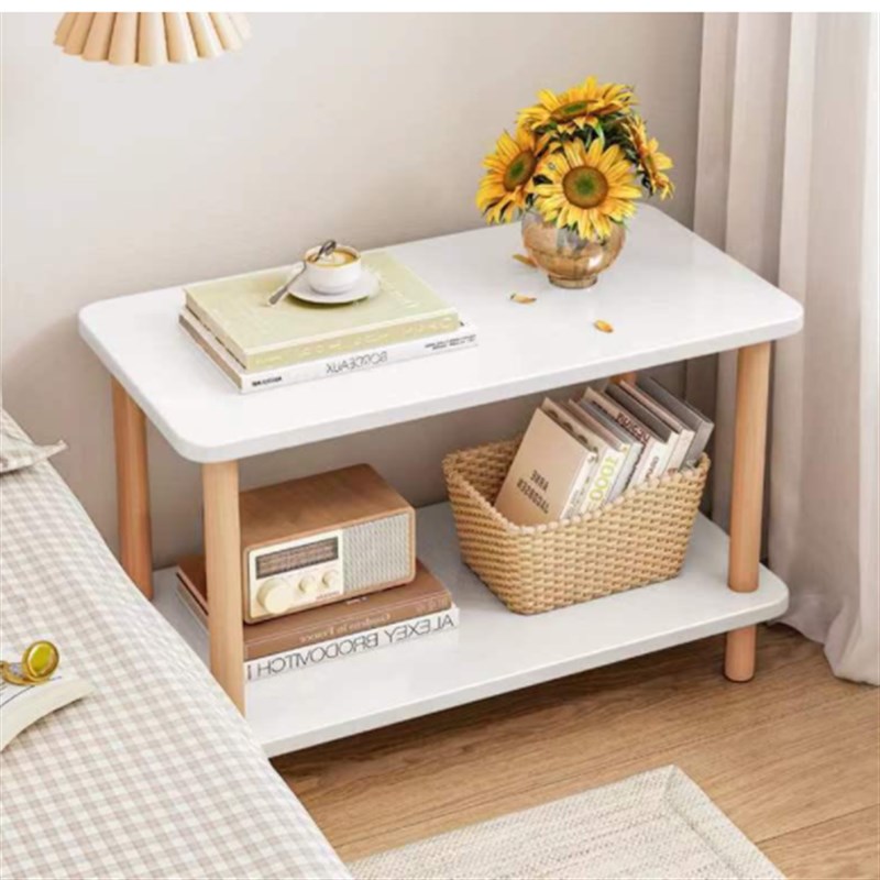 移动边几客厅小桌子家用小茶几可移动出租房方桌现代简约卧室推车