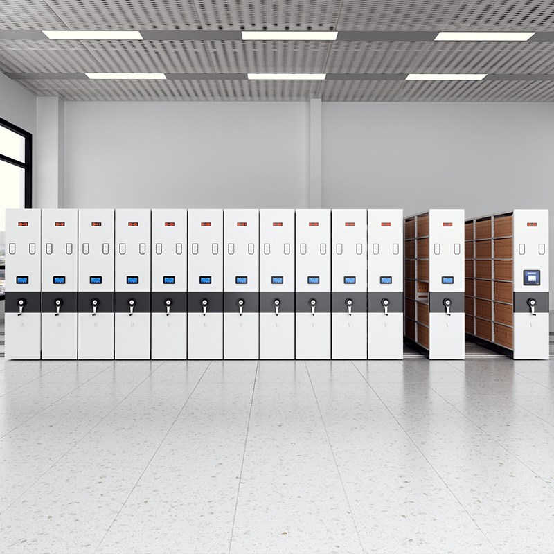 智能密集柜电动手摇密集架档案室移动轨道档案柜病例架凭证文件柜