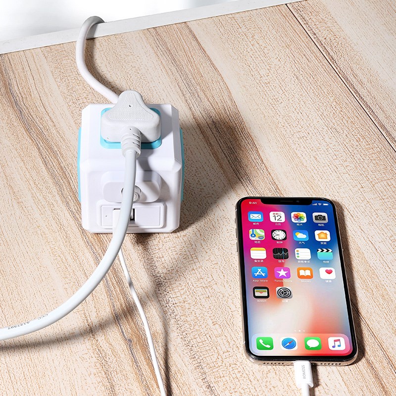 港版魔方插座排插智能USB创意英标家用英规三方脚多功能插线板