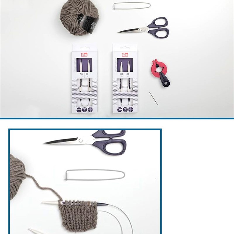 德国prym环形棒针编织针红点设计奖环形针圈针