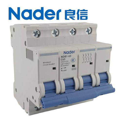 NDB1-63C系列4P小型断路器Nader上海良信电器微断小型空气开关63A