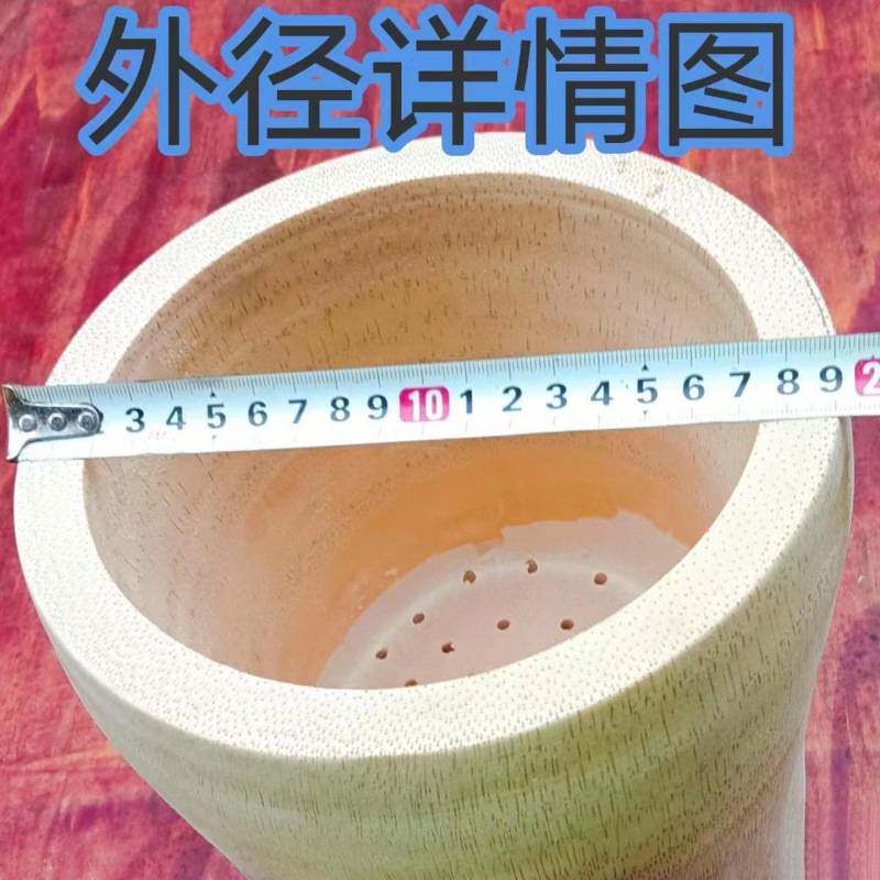 竹根蒸饭桶竹筒饭蒸桶竹甑子老式整竹头编织蒸子饭家用蒸笼