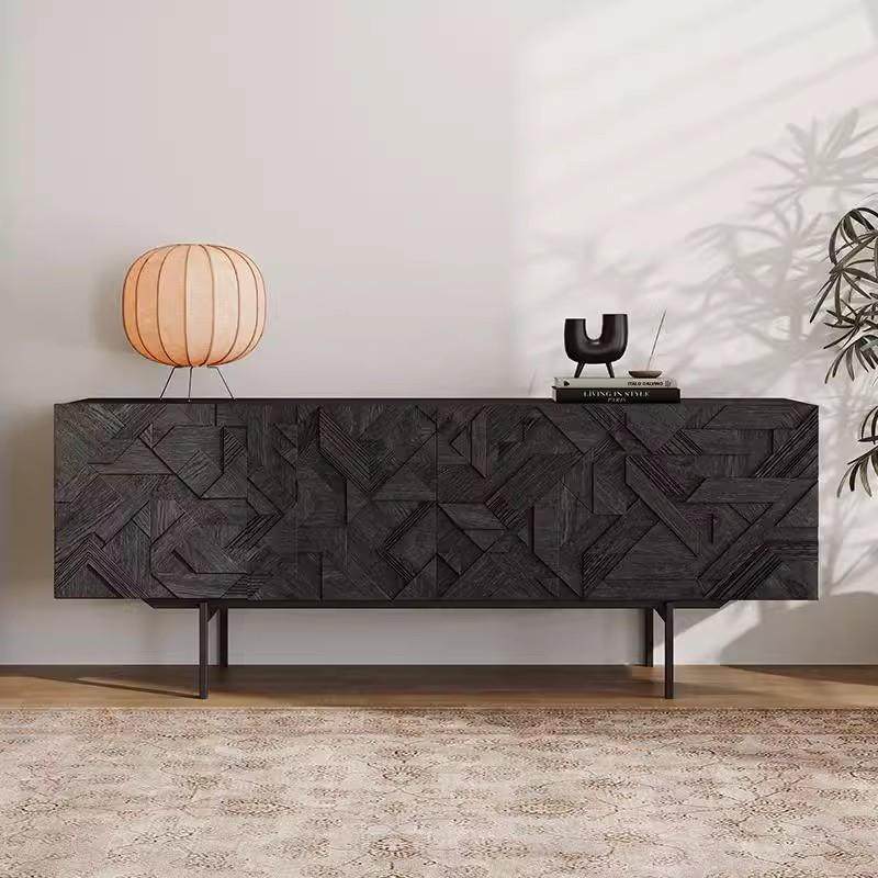 柜实木餐边中古工业风餐柜极简家用柜餐KSG边关落地储物柜黑色玄,鲜花速递/花卉仿真/绿植园艺,其它园艺用品,淘宝优惠券,粉丝福利购,淘宝优惠卷