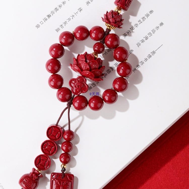 车202新款紫砂挂朱砂汽车挂件莲花5车金793挂车内车载平安