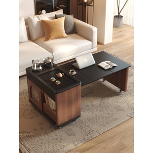 可伸缩移动茶几家用小茶桌客厅茶台茶水柜泡茶桌沙发边柜阳台边桌