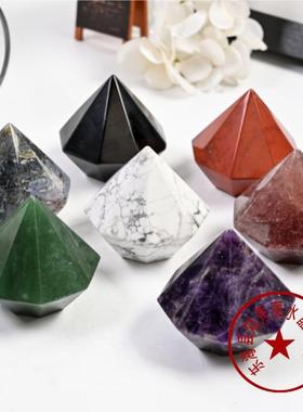 天然艺水粉晶晶钻手头工雕刻件手把件家居装饰摆件等水晶PYY工品