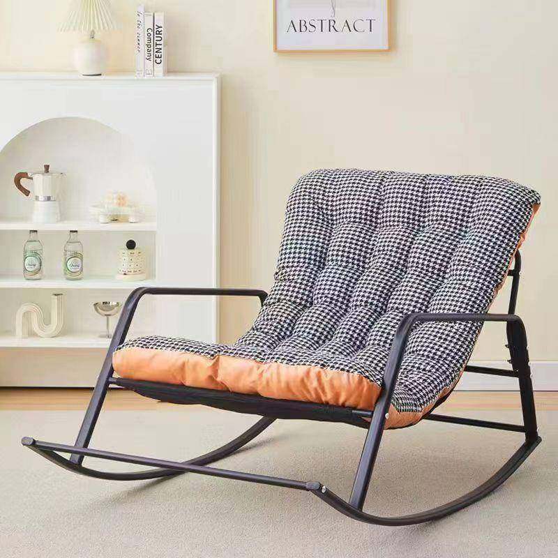 现代简约家用沙发椅厅阳台闲椅卧室加厚1坐垫摇摇休客椅人榻懒榻