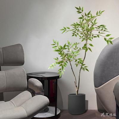 新QFX式仿天真绿植中南客竹家居厅楼梯拐角仿生植物装饰摆件假绿