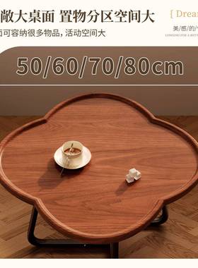 室你复古几沙发边几新款迷小MLE茶轻奢感家用卧简易双层小圆桌子