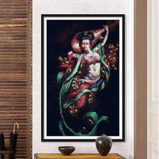 物新款钻石煌画满钻人类敦乐女自之反HKB弹琵琶己贴客厅厂家