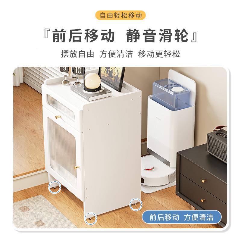 扫地机人置物柜沃斯头科基石站柜云鲸置物架可移动器收HAB纳柜鱼