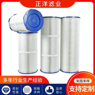 PTFE覆膜滤筒防静电除尘滤筒打磨工作台除尘滤筒喷砂机抛丸机滤芯