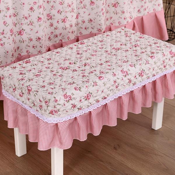 苏菲加VGC厚园花钢琴罩加厚布田艺钢件琴防色尘罩两套