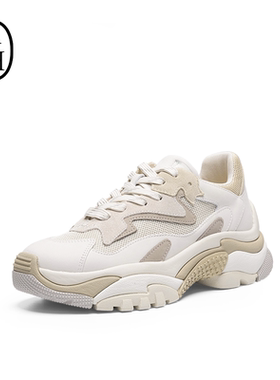 ASH女鞋2026春夏新款ADDICT老爹鞋真皮厚底小个子增高休闲鞋