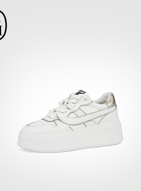 ASH女鞋新款MATCH BIS真皮休闲鞋增高厚底运动小白鞋百搭板鞋