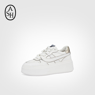 新款 百搭板鞋 MATCH 增高厚底运动小白鞋 BIS真皮休闲鞋 ASH女鞋