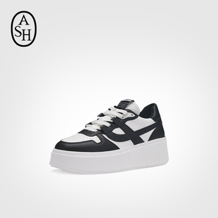 明星同款 休闲鞋 ASH女鞋 小个子增高小白鞋 熊猫鞋 MATCH厚底单鞋
