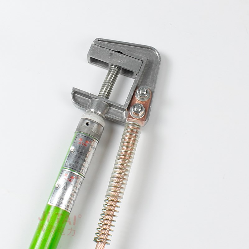 【冀泰】户内10KV高压接地棒 铝螺旋接地棒 便携式绿杆接地线组