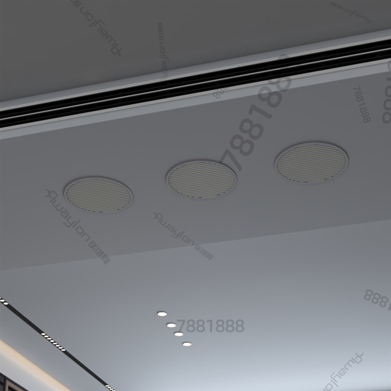 圆形回风口无边内嵌中央空调出风口窄边框线型检修口新风换气口