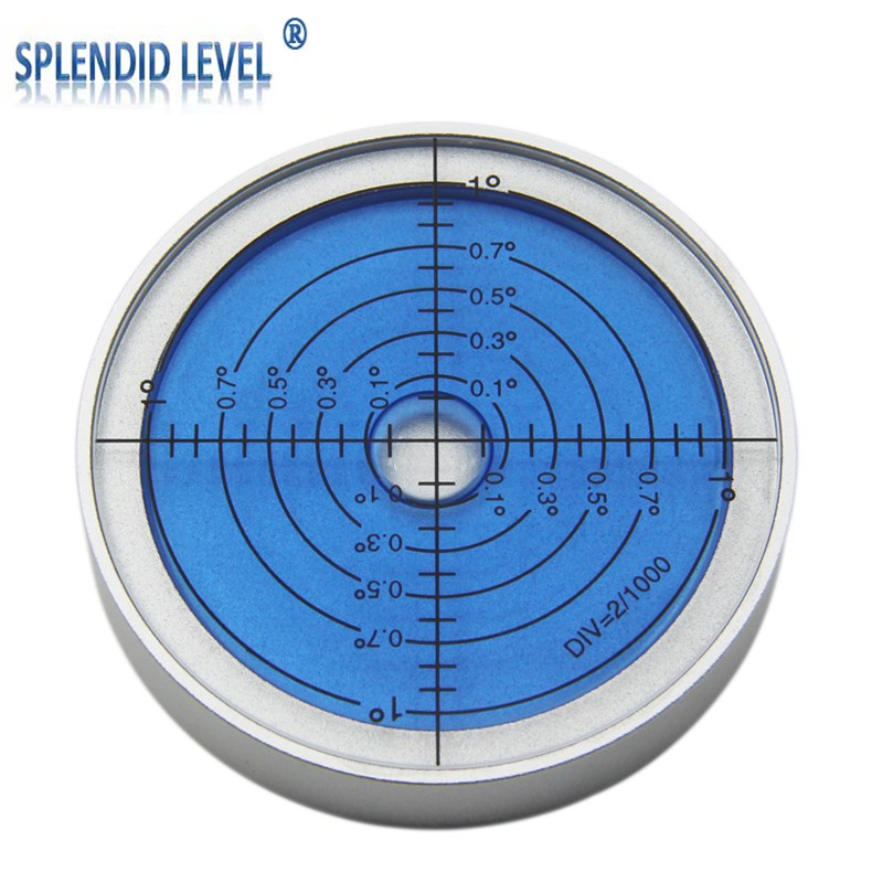 万向水平泡0磁性金属耐高温85度圆盘水平仪高精度分水准泡