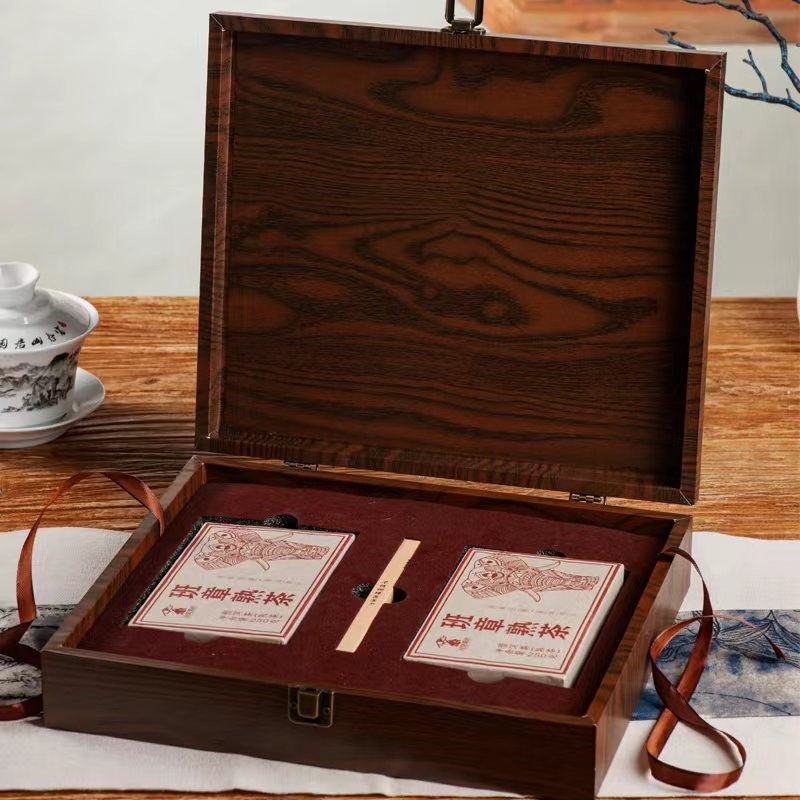 普洱茶盒茶砖盒250克普洱茶盒福鼎白茶双茶砖空礼盒茶砖包装盒