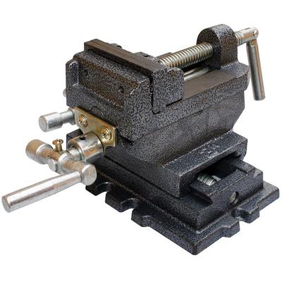 小台钳工作台向移动夹具十字平口钳台钻台虎钳十字钳5寸寸8寸