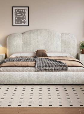 雪尼尔绒软.床储双人1.8x2米ESO布艺床实木软包床家用卧室15米物