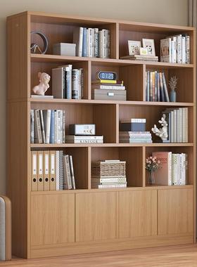 简用易书架地靠落墙客厅置物物架分层收纳架72280储柜子一体简约