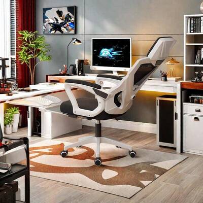 电工脑椅家LSH用办凳公室午睡可电躺椅子学生宿舍人体学竞座椅靠