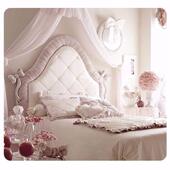 童床布女儿孩床蝴欧式 实木雕艺花蝶结床粉色公主XEO床单人双人床