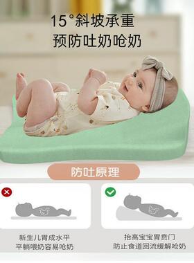 婴儿枕头定型枕幼儿新生枕斜坡防CKF06婴吐奶宝枕宝喂奶枕孕妈多
