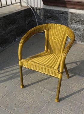 RFD藤椅户椅子藤子编椅高藤椅加高扶手椅子外靠背椅室内腾椅包带