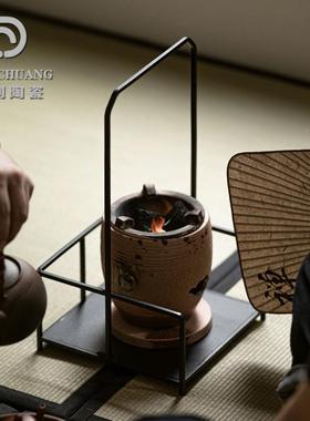铁艺凉炉架架工手铁茶道花配件80328炭炉电铸陶炉防烫隔热垫