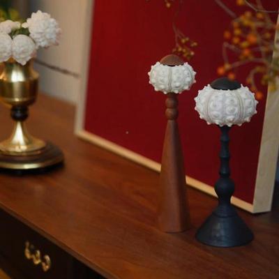 店中ES-A6464古摆老钱风贝装饰件样板间酒书房书桌书柜创意海壳胆