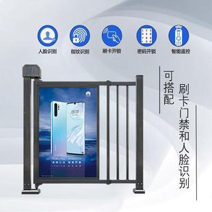 不锈钢电别QNG动智栅栏能门小区人行通道门自动感刷应卡门人脸识