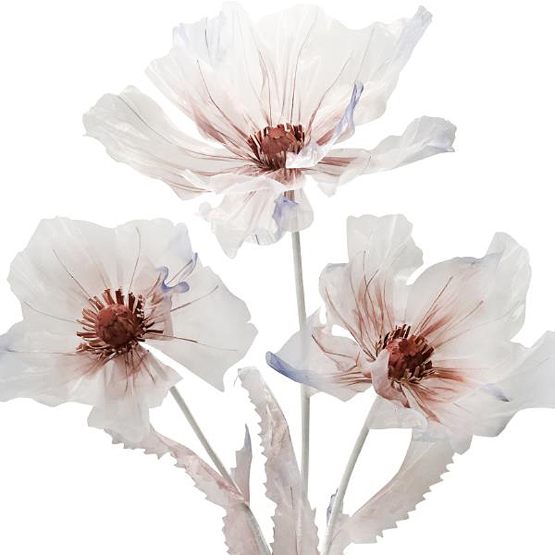 新款婚庆道具真丝花橱窗装饰摆件纱花t台场景布置婚礼丝网花路引